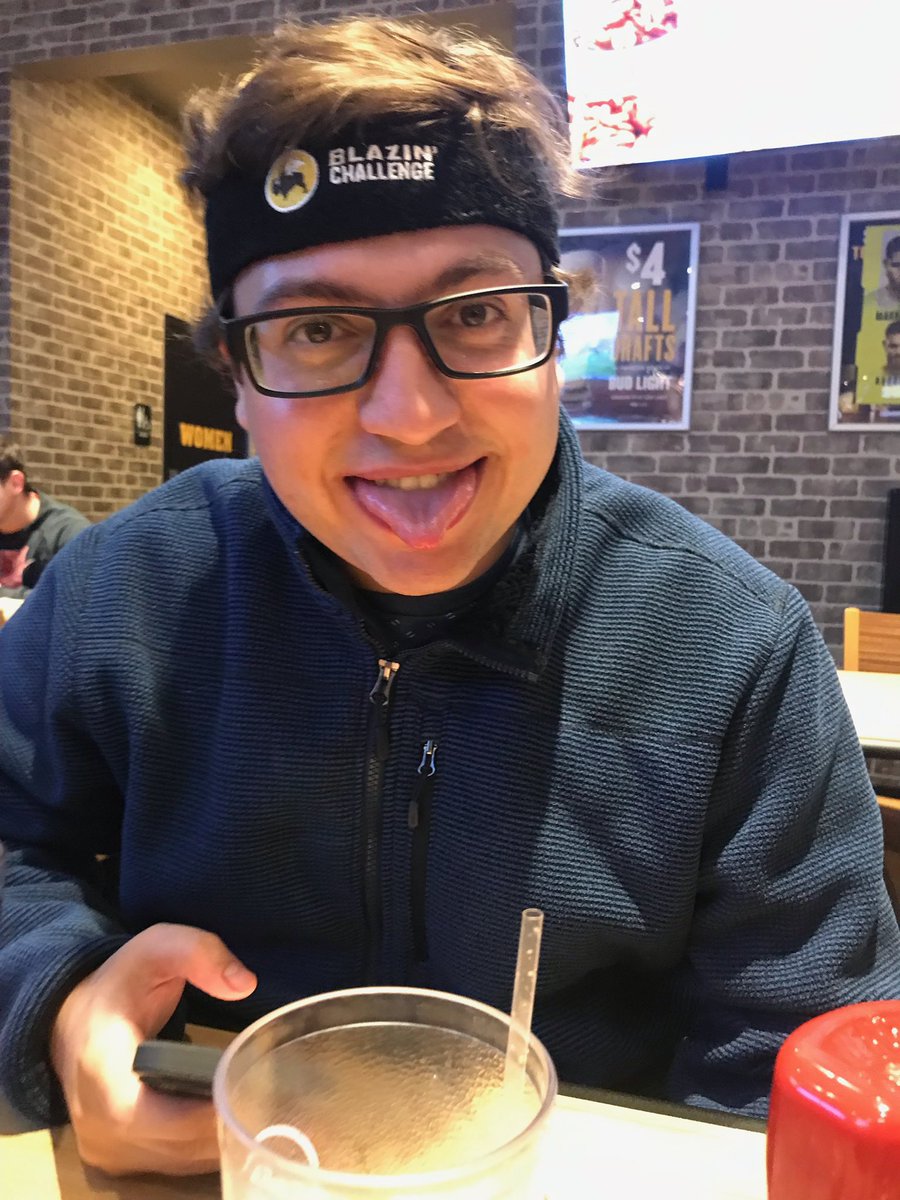 Andres Ramos-Fresnedo, M.D. (@anrafr) on Twitter photo This headband was my reward for eating 10 Carolina Reaper wings in 4:16 <a href="/BWWings/">Buffalo Wild Wings</a> #NothingCanBeatMe #CarolinaReaper #MouthOnFire #HallOfFame #chickenwings #AlexBechtle #WhatDoesntKillYouMakesYouStronger This headband was my reward for eating 10 Carolina Reaper wings in 4:16 <a href="/BWWings/">Buffalo Wild Wings</a> #NothingCanBeatMe #CarolinaReaper #MouthOnFire #HallOfFame #chickenwings #AlexBechtle #WhatDoesntKillYouMakesYouStronger