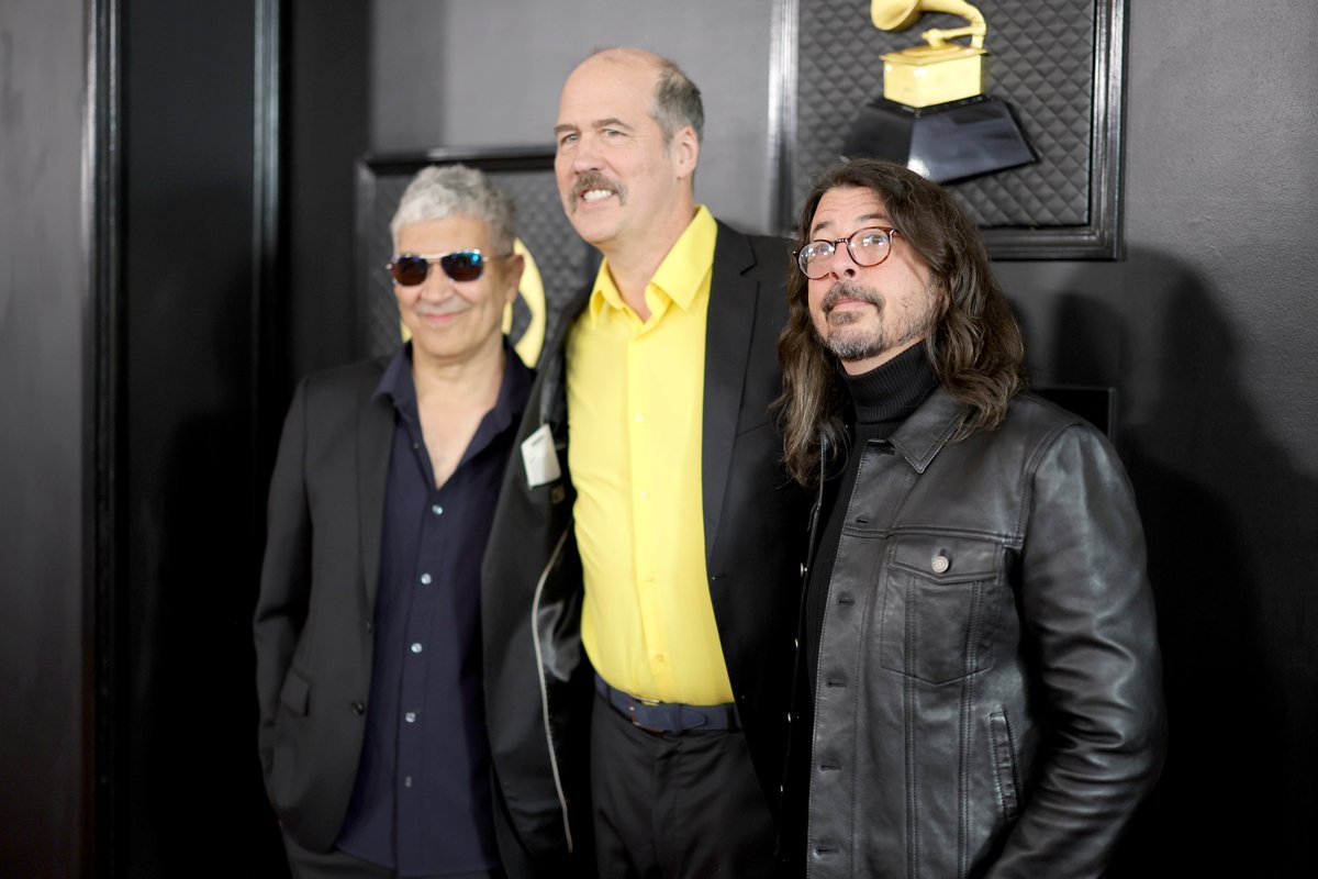 SPIN's tweet photo. Dave, Pat, and Krist ❤️

#GRAMMYs https://t.co/jxXIFuIn3Q