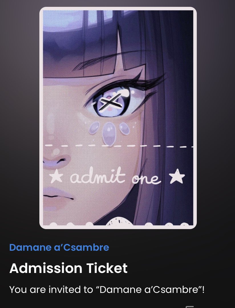 An NFT play experience, with burn decisions to be made 🔥 AND all hand drawn by the amazingly talented <a href="/AsiaLadowska/">Asia</a> 🌸💖🤩 Tickets are 0.013E, and only mintable for another 20 hours or so. Go grab one!!