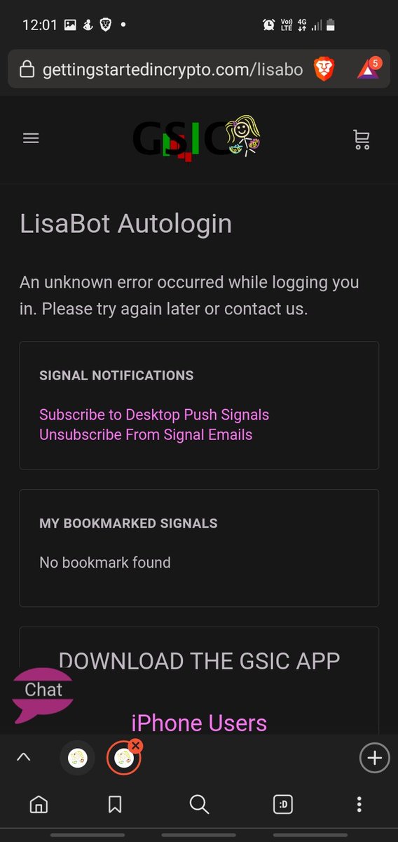 A29775890's tweet photo. @LisaNEdwards My auto login bot not working https://t.co/DUlSBfpc0l
