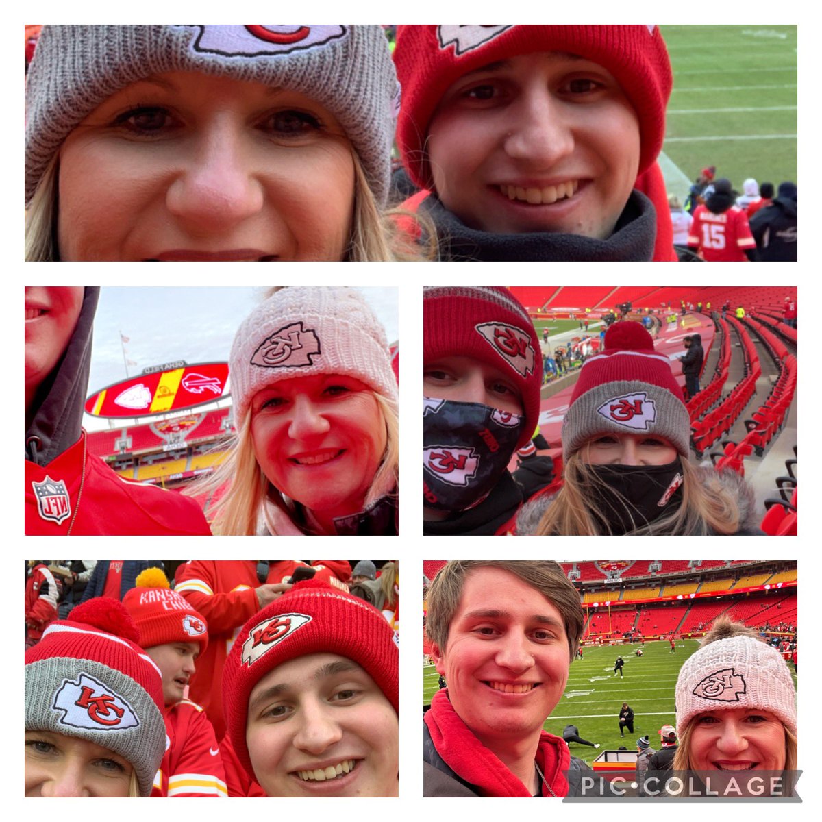 Sherri_P's tweet photo. My son made me a #KansasCityChiefs fan five years ago. Each year we’ve made it to the playoffs. Wishing we were attending the #SuperBowlLVII #ChiefsKigndom @PankhurstAlec https://t.co/FIE023NJNJ