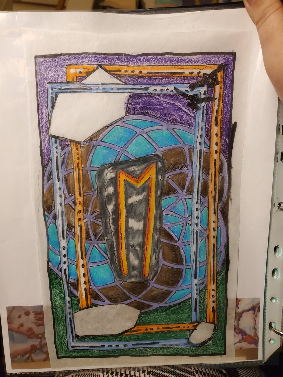 Reyn finished the illustration for the first rune card!! It looks so good!