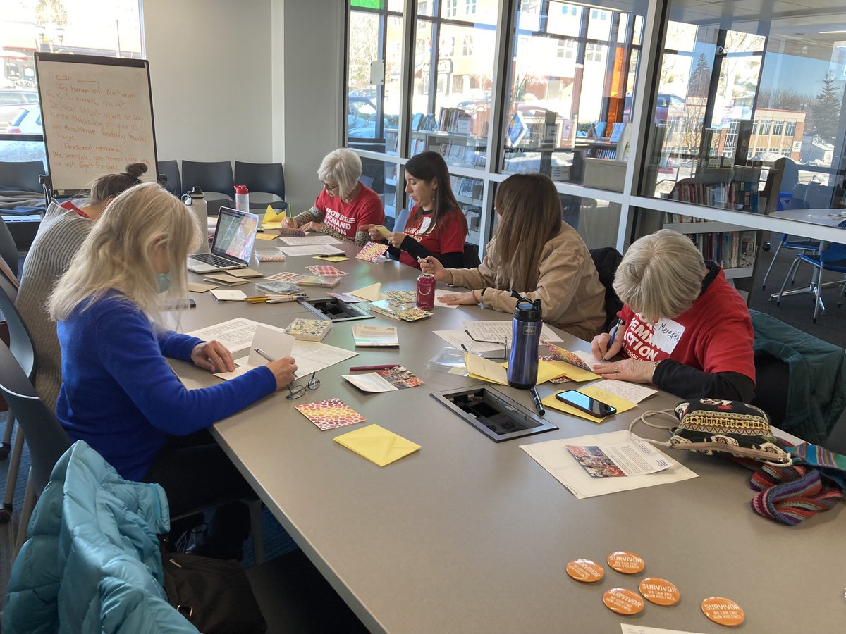 In honor of National Gun Violence Survivors week, St Paul MN local group of Moms Demand Action wrote personal notes to St Paulites who identify as gun violence survivors. We see you, we grieve with you, we will work for you. @MomsDemand
