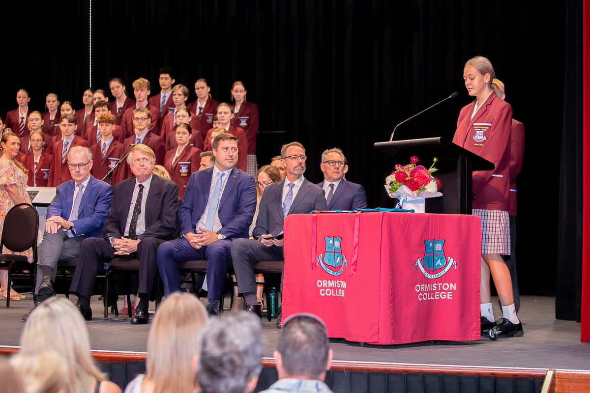 OrmistonCollege's tweet image. Congratulations to our 2023 College Prefects and Year 6 Student Leaders who were presented at a special assembly in the Lingo Lin Performing Arts Theatre on Friday morning.

#futureready #OCcommunity #OCspirit #ormistoncollegeqld