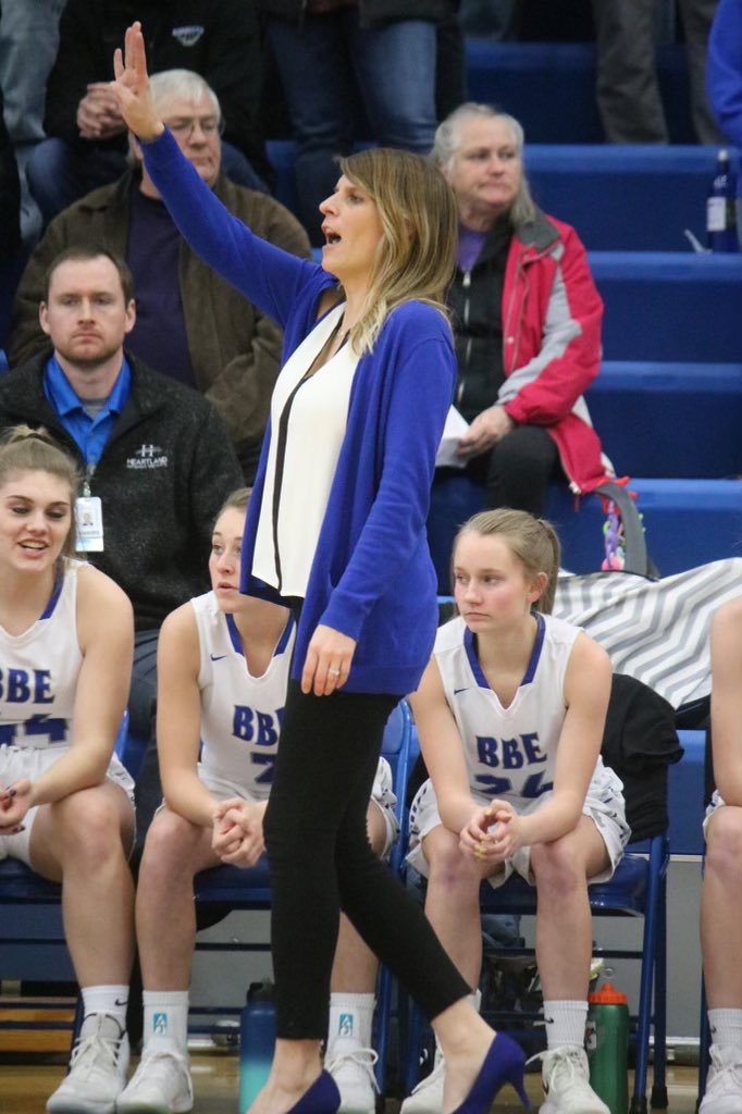 Huge congratulations to our head coach Kristina Anderson on her 200th win! With our win against sauk centre on 1/27 she reached her 200th win at BBE! We are so thankful to have her leading our team!
