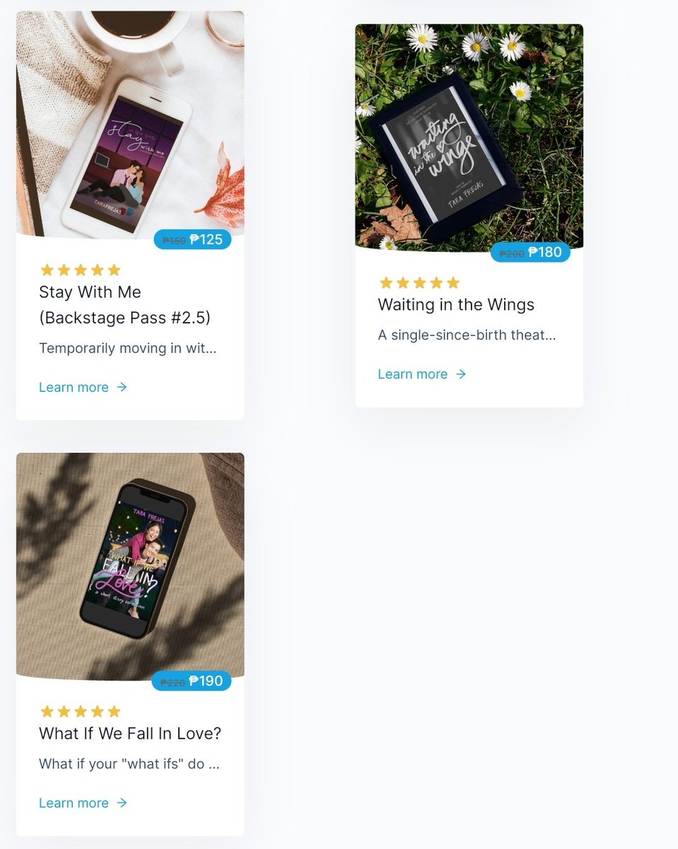 tarafrejas's tweet photo. Hey, friends! My ebooks are now on #SnackPH! Check out my page at https://t.co/uLXWfy5bqZ today~ ๐ฅฐ Payment methods include credit card, GCash, GrabPay, PayMaya, and Paypal ๐ #romanceclass https://t.co/TfeK4WS62I