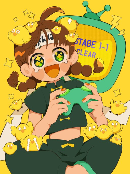 目指せ天才ゲーマー#創作 #イラスト 