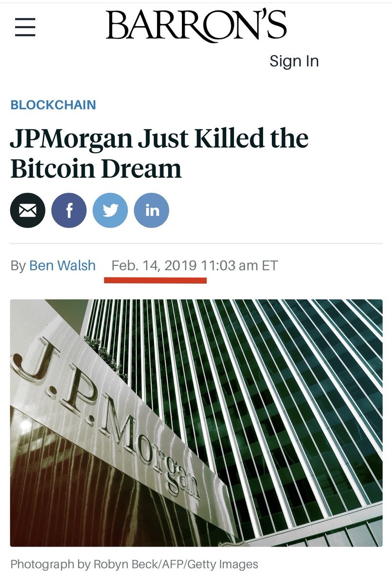 NeilJacobs's tweet photo. On this day 4 YEARS ago...

‘JPMorgan Just Killed the Bitcoin Dream’

Bitcoin price: $3,592.91 💫
#bitcoin https://t.co/eRxM5GwPCA