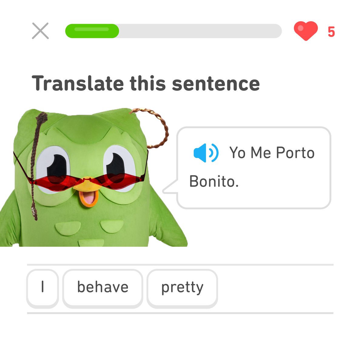 but only when u do your lesson