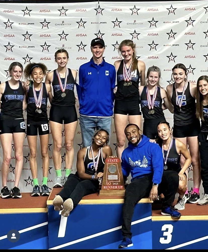 DunavantRandall's tweet photo. Amazing Saturday watching Mia compete at Indoor State! She and her teammates were amazing. State runner-up in 7A as a team, Mia is a state champ in 4x8, 2nd in 4x4, 3rd on 800m, and top 5 in 400m. All as an 8th grader in the most competitive division in the state. ❤️🏆 https://t.co/A7zchOEf5F
