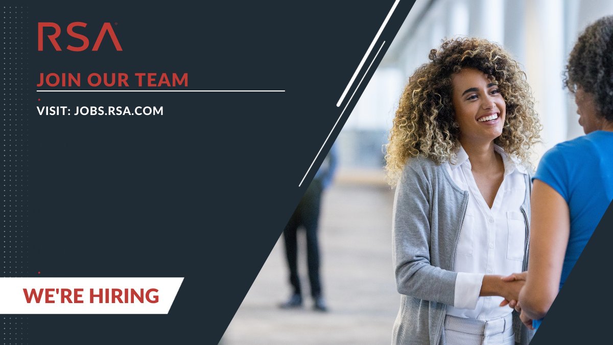 We're #hiring! 💼

Positions are open in #software development, #sales, #finance and more! 

Come work with us ⬇️
jobs.rsa.com