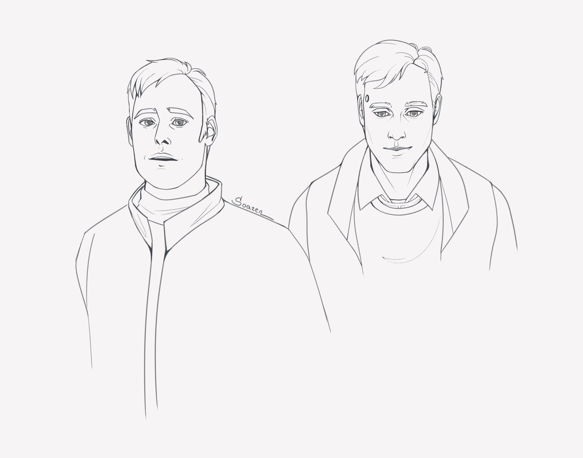 S0AREN's tweet photo. Some Simon sketches. I love this plastic man so much.

#DBH #DetroitBecomeHuman #SimonDBH https://t.co/LaGnDbRmFw