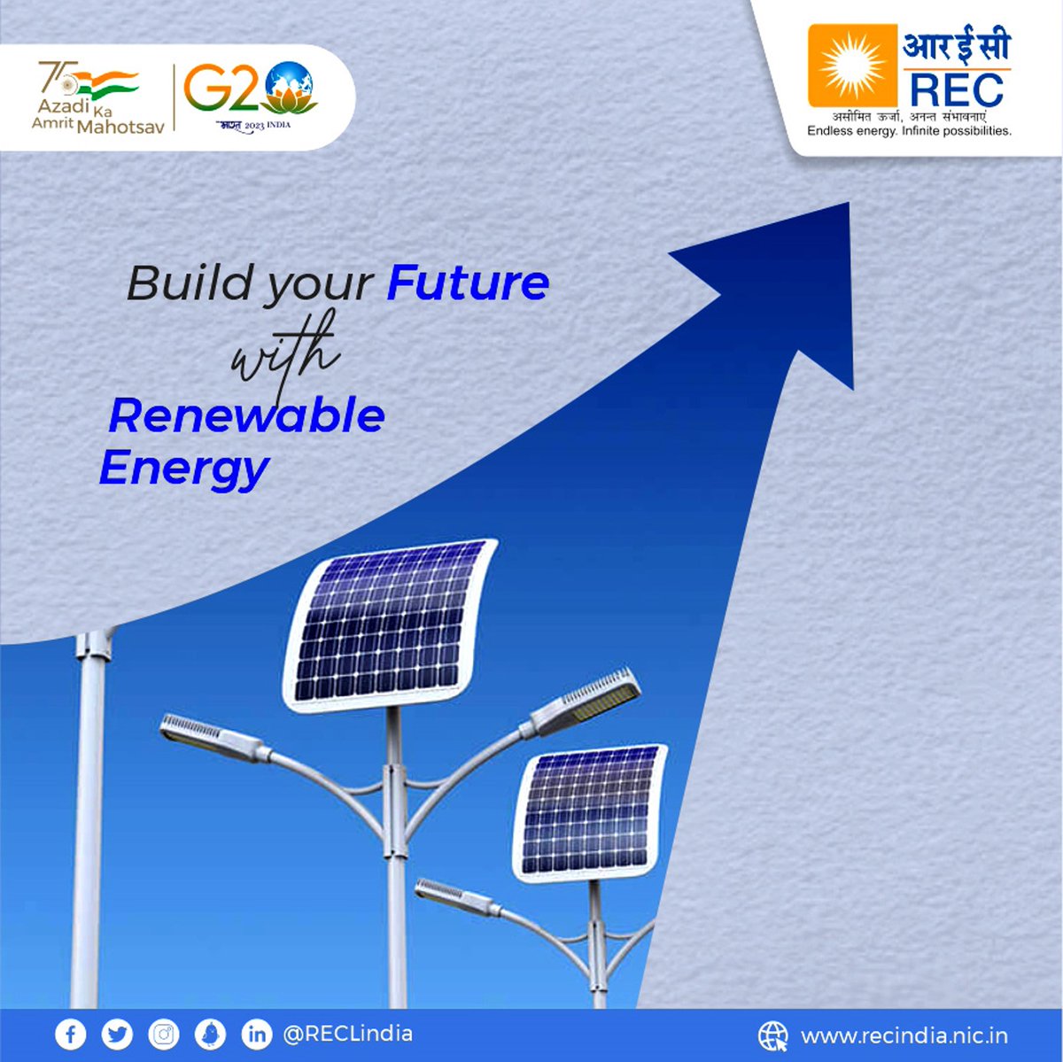 Choose Green Energy
Protect the Planet
Today, Every Day!

#GreenEnergy #ClimateAction #REC #RECL 

<a href="/MinOfPower/">Ministry of Power</a> <a href="/power_pib/">PIB_INDIA Power Ministry</a> <a href="/mnreindia/">Ministry of New and Renewable Energy (MNRE)</a> <a href="/OfficeOfRKSingh/">Office of R.K. Singh</a>