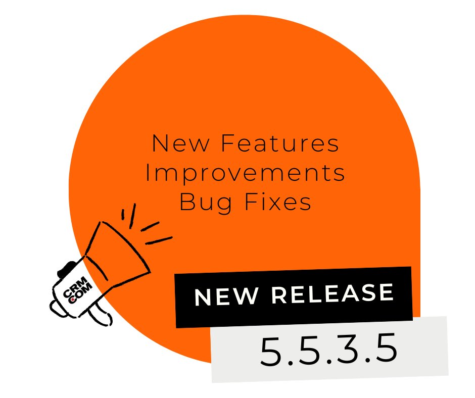 crmcom's tweet photo. Product updates: https://t.co/yLy9oVeKYx release 5.5.3.5 is available
https://t.co/5orBMLnM7H https://t.co/Sq7hCzWe7n