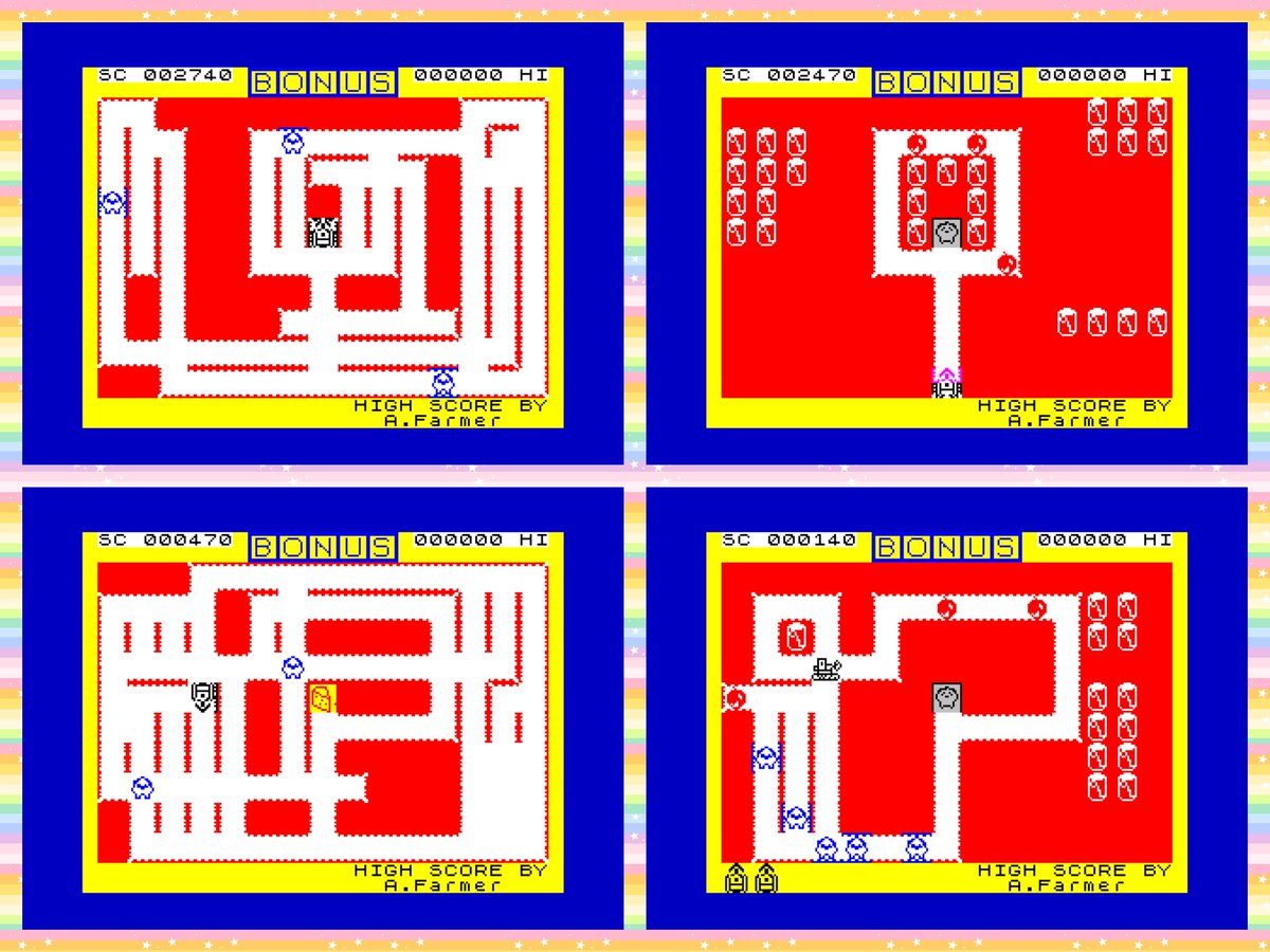 OldSchoolBooks1's tweet photo. Today's #retrogaming on the #ZXSpectrum #HardCheese, collect the barrels, shoot those blue things, get the cheese and move on to the next maze. It's addictive, colourful and full of #nostalgia, and it's #Dktronics https://t.co/zxyGdXEnMj