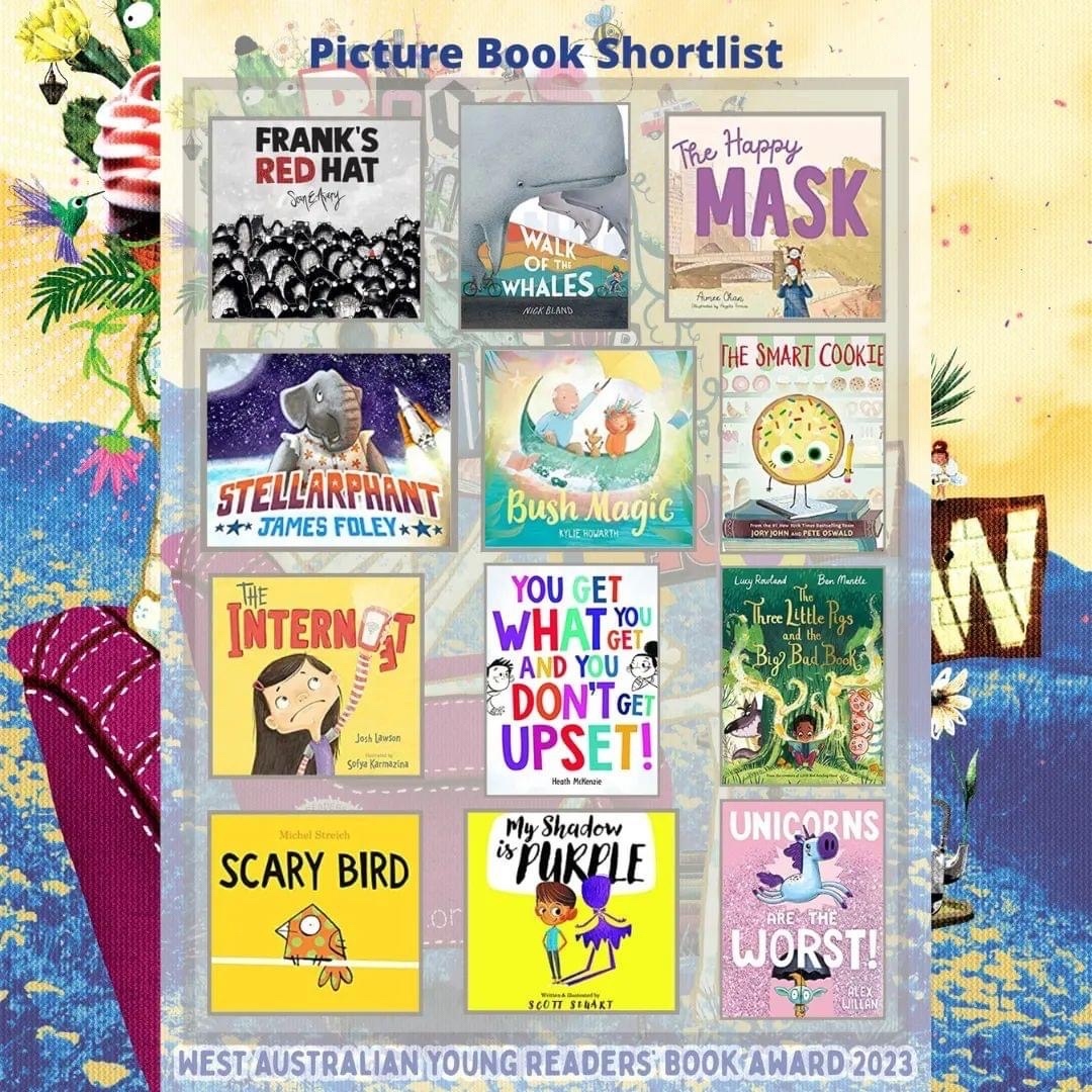 Jamesfoleybooks's tweet photo. Very excited to see Stellarphant on the WA Young Readers' Book Awards shortlist ⭐🐘🚀⁠
⁠
Thank you to the @wayrba organisers and all the schools that run voting in their libraries. And congrats to all my fellow sandgropers!

@FremantlePress #stellarphant https://t.co/7KmwZqu5s2