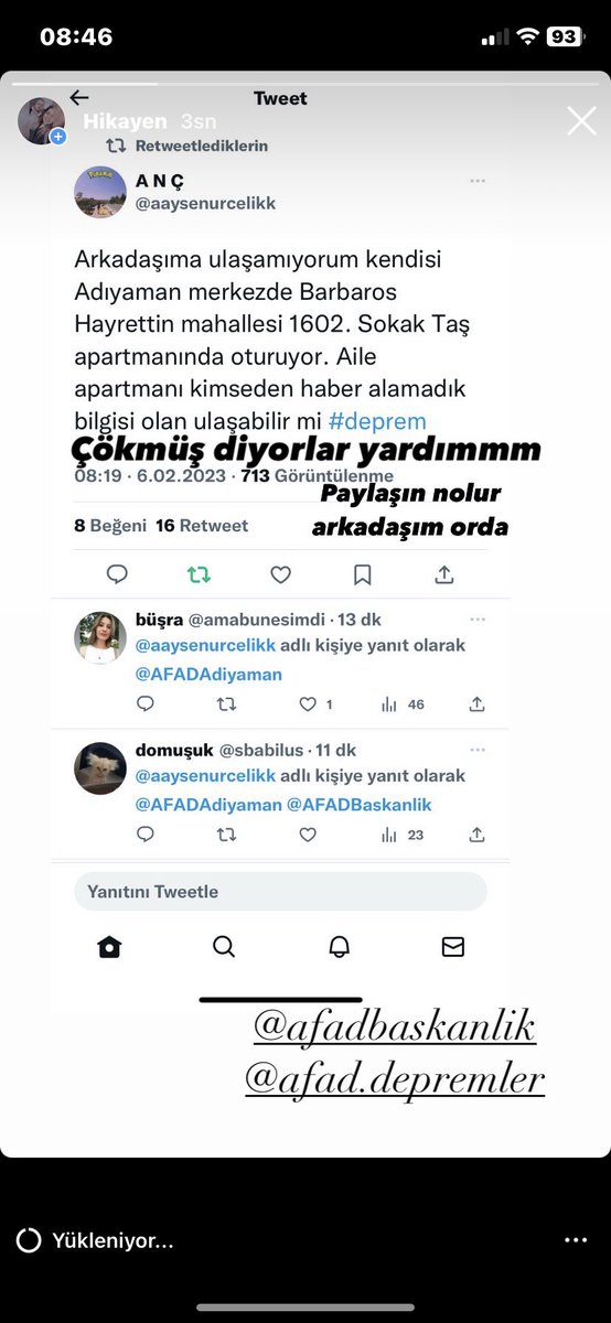 #ADIYAMAN #deprem #AFAD