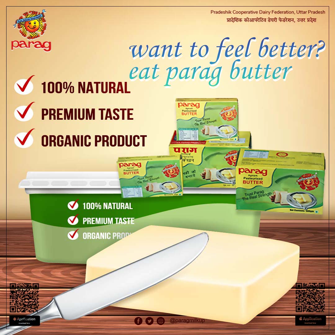 paragmilkup's tweet photo. Want to feel Better?
Eat PARAG BUTTER. 🍞🧈😋
#paragmilkup
#paragmilk
#butter
#milktea
#breadbutter
#breakfast
#natural
#pure
#balanceddiet
#goodfoods
#monday https://t.co/UIyTlNay7F