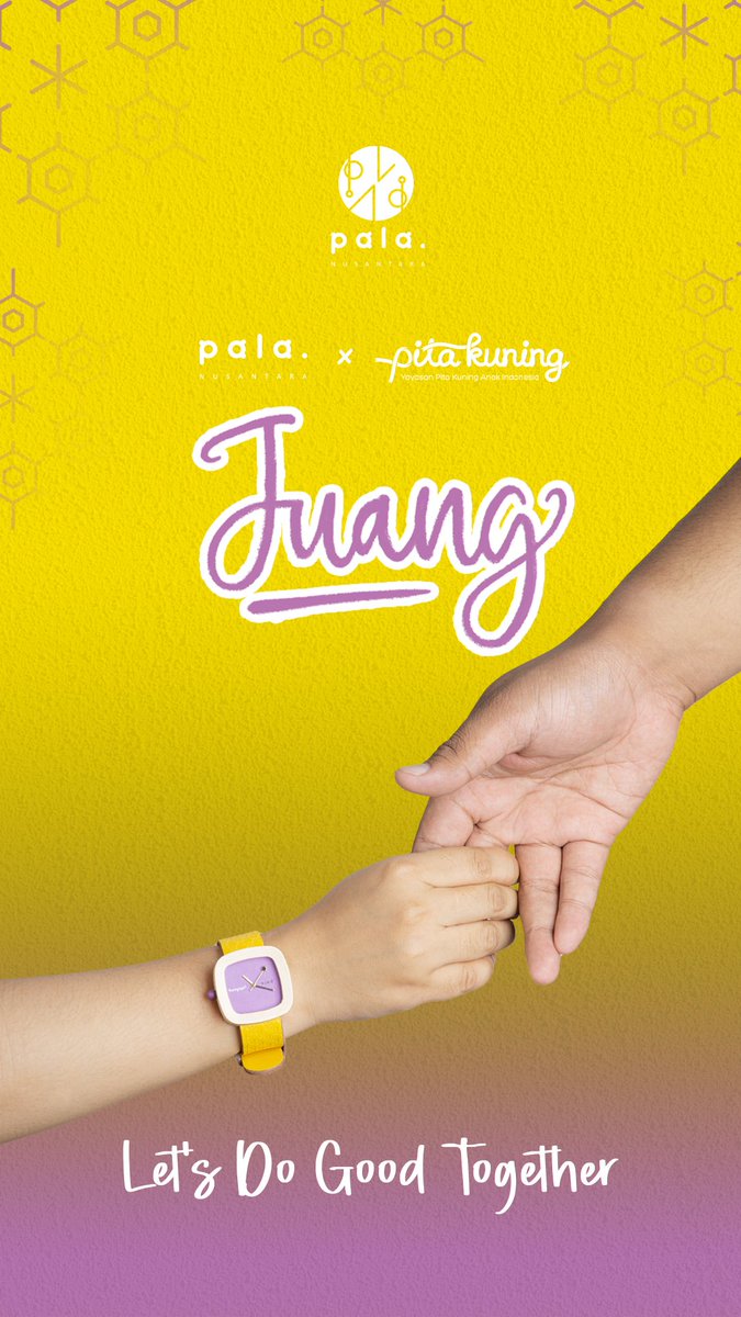 Sebagai bentuk upaya dukungan untuk anak anak Indonesia dengan kanker, PALA Nusantara dan Pita Kuning berkolaborasi dengan melahirkan sebuah Jam Tangan Kayu PALAxPitaKuning: Juang.

#LetsDoGoodTogether
#SayaPitaKuning #PALANusantara #PitaKuning #Juang