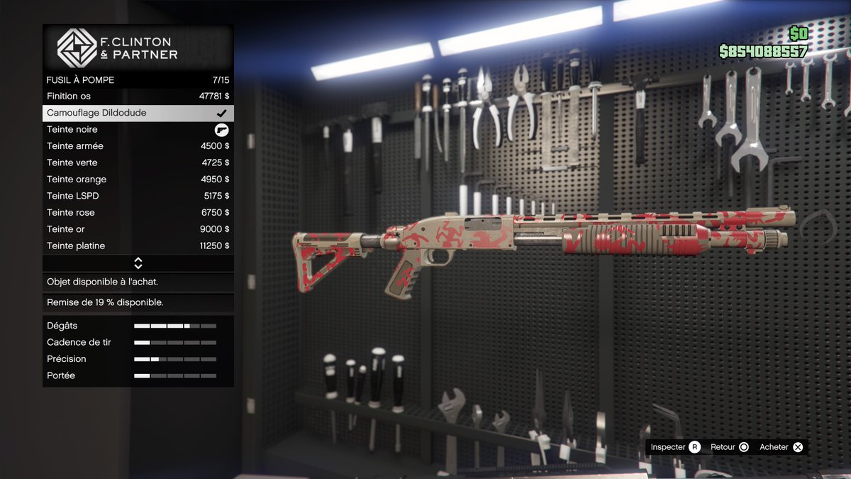 TRUTH_PROJECT_'s tweet photo. Camouflage Dildodude pour le fusil à pompe ✔️
#TheHardModeEvent #FirstDose #LosSantosDrugWars #GTAOnline @RockstarGames #PS5 https://t.co/HFmMkqAxEw