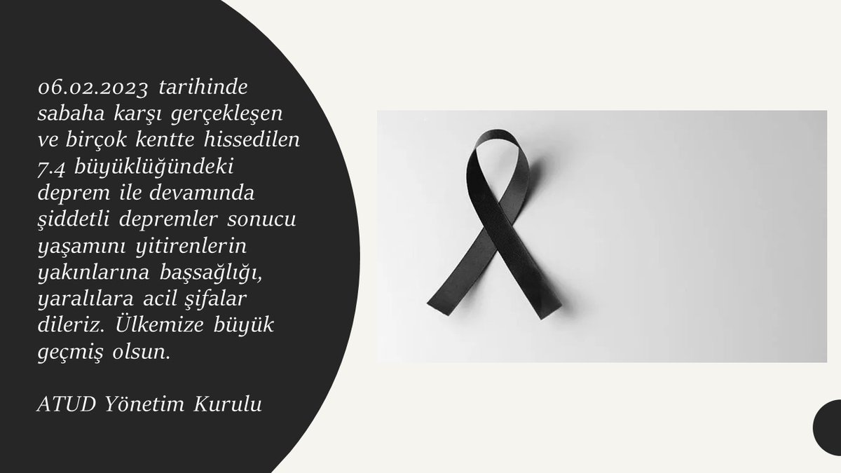 Ülkemize büyük geçmiş olsun. Yaralılara acil şifalar, vefat edenlerin yakınlarına başsağlığı dileriz. Bir daha asla afet yaşamamak dileğiyle... #deprem