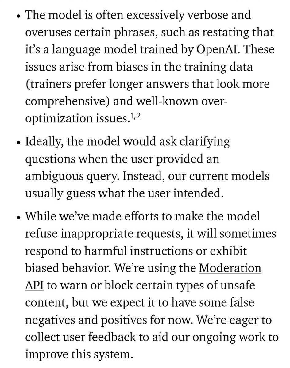 aeopare's tweet photo. @BBSimons ChatGPT rightly acknowledges its limitations, NOT forgetting to note that there is a cutoff point for the data which it leverages to provide responses, which is EARLY 2022; while the "casual" policy document being referenced is from early 2023 @BBSimons😊 https://t.co/XgKNhw6mXL