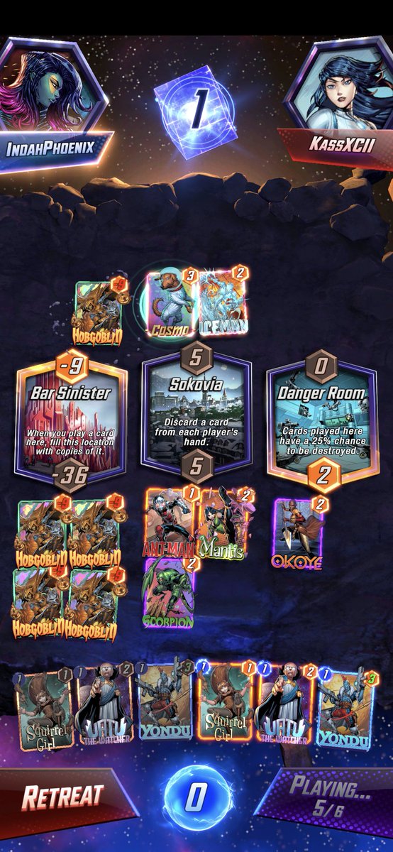 IndahPhoenix's tweet photo. Playing Hobgoblin there was so mean @KassXCII hahahaha https://t.co/c1x2sIRIx8