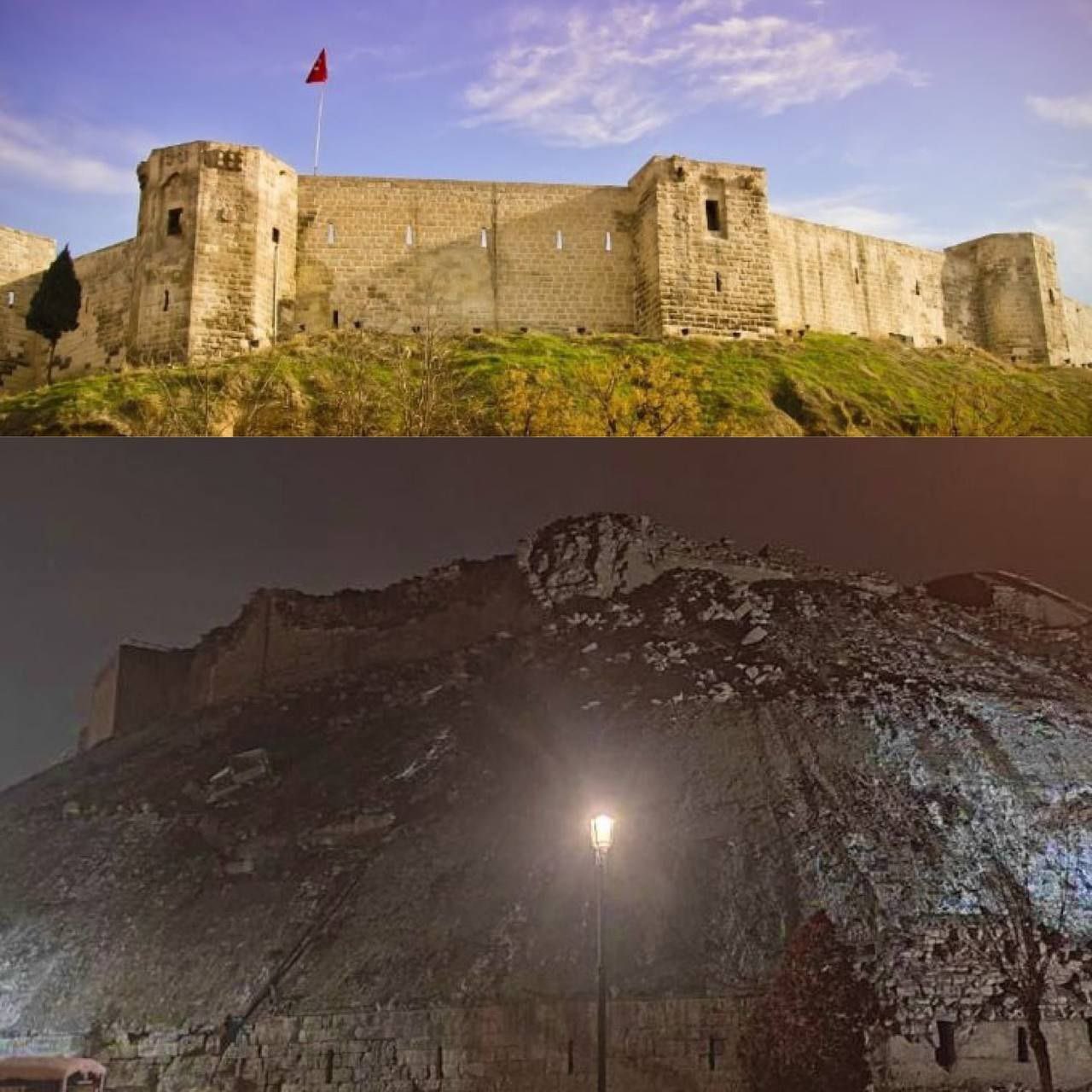 301 Military on Twitter: "The historical fortress of Gaziantep was destroyed by an earthquake in Turkey. https://t.co/C4sxPqjwQv" / Twitter