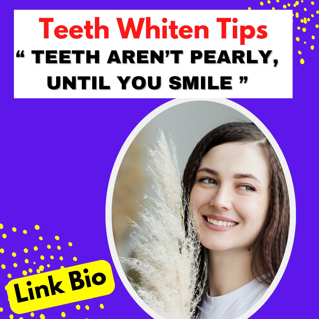 Madanjohn0123's tweet photo. Teeth whitening kit | Teeth whitening products | White My Teeth in 7 Days | Teeth Whiten Tips

If You Learn Cleaning Your Teeth In Few Days ( Check My PDF #teeth #whitenteeth #USA #Cleanteeth #whiteteeth #USA https://t.co/d5OrDerrOP