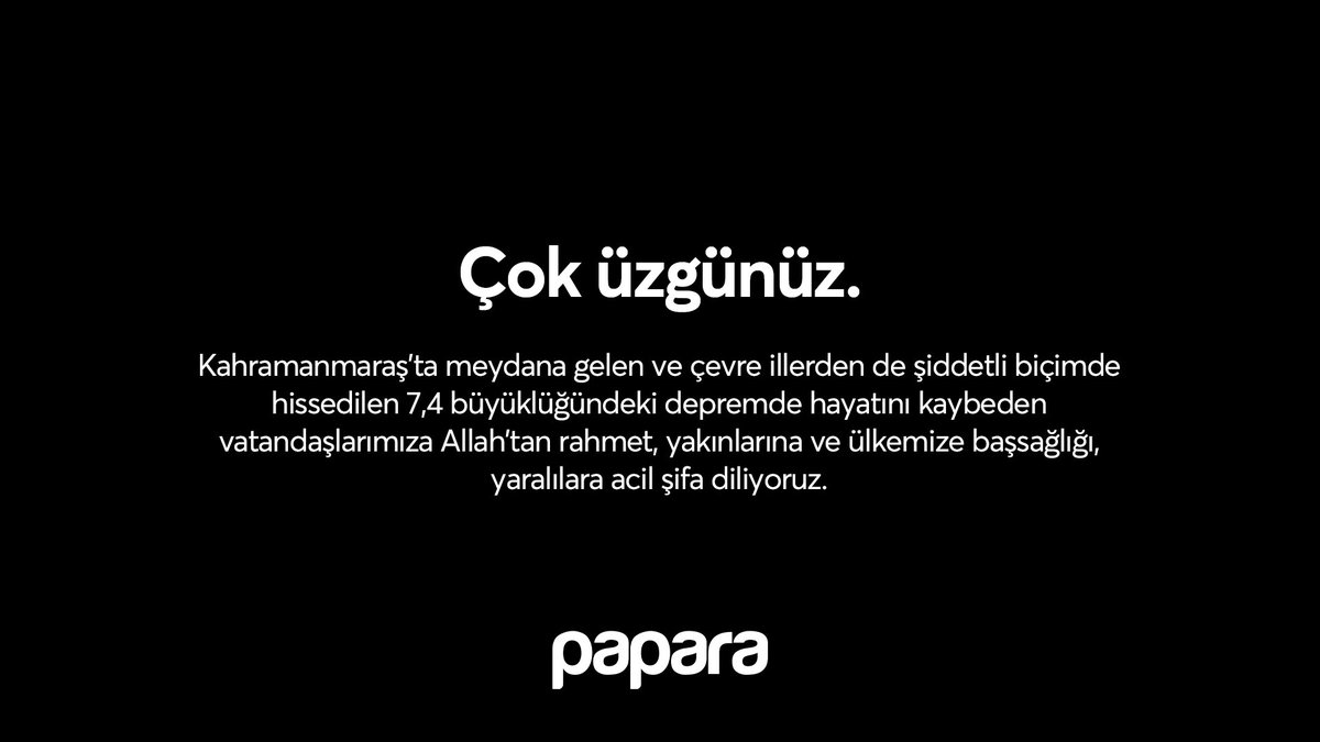 Papara's tweet photo. https://t.co/D7ztxZlmk6