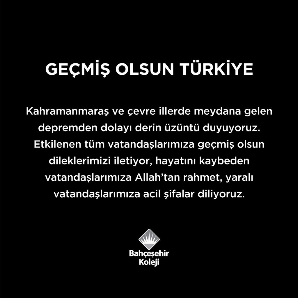 😔Geçmiş olsun Türkiye…

#deprem