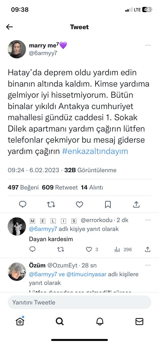 <a href="/AFADBaskanlik/">AFAD</a>  #enkazaltındayım