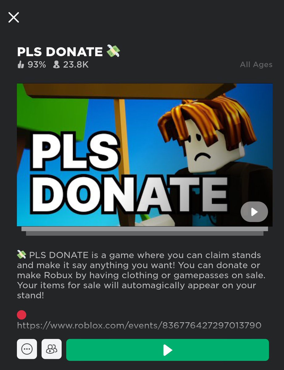 Gaming god YT on Twitter: "UPDATE: roblox game Pls donate is a scam do