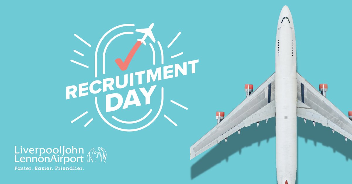 Want to work at Liverpool John Lennon Airport? ✈️ 

Come along to our Recruitment Day on 14 Feburary, where we have almost 200 vacancies looking to be filled by our service providers and partners!

For more info, visit our website 👉 ljla.uk/3XW53n2
