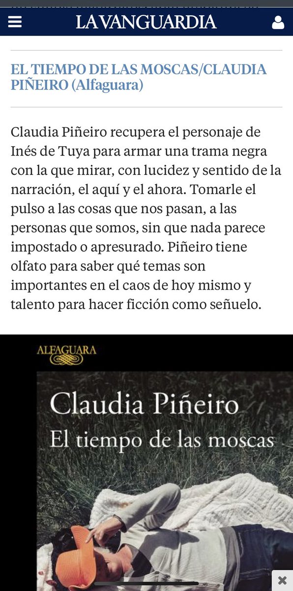 Gracias, <a href="/czanon/">Carlos Zanón</a> por tu lectura de “El tiempo de las moscas”.