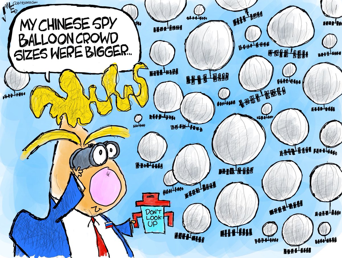 Trump finally wins for biggest crowd size #Trump #ChineseSpyBalloon #CrowdSize #MAGA #China #EspionageTrump #TrumpSpy