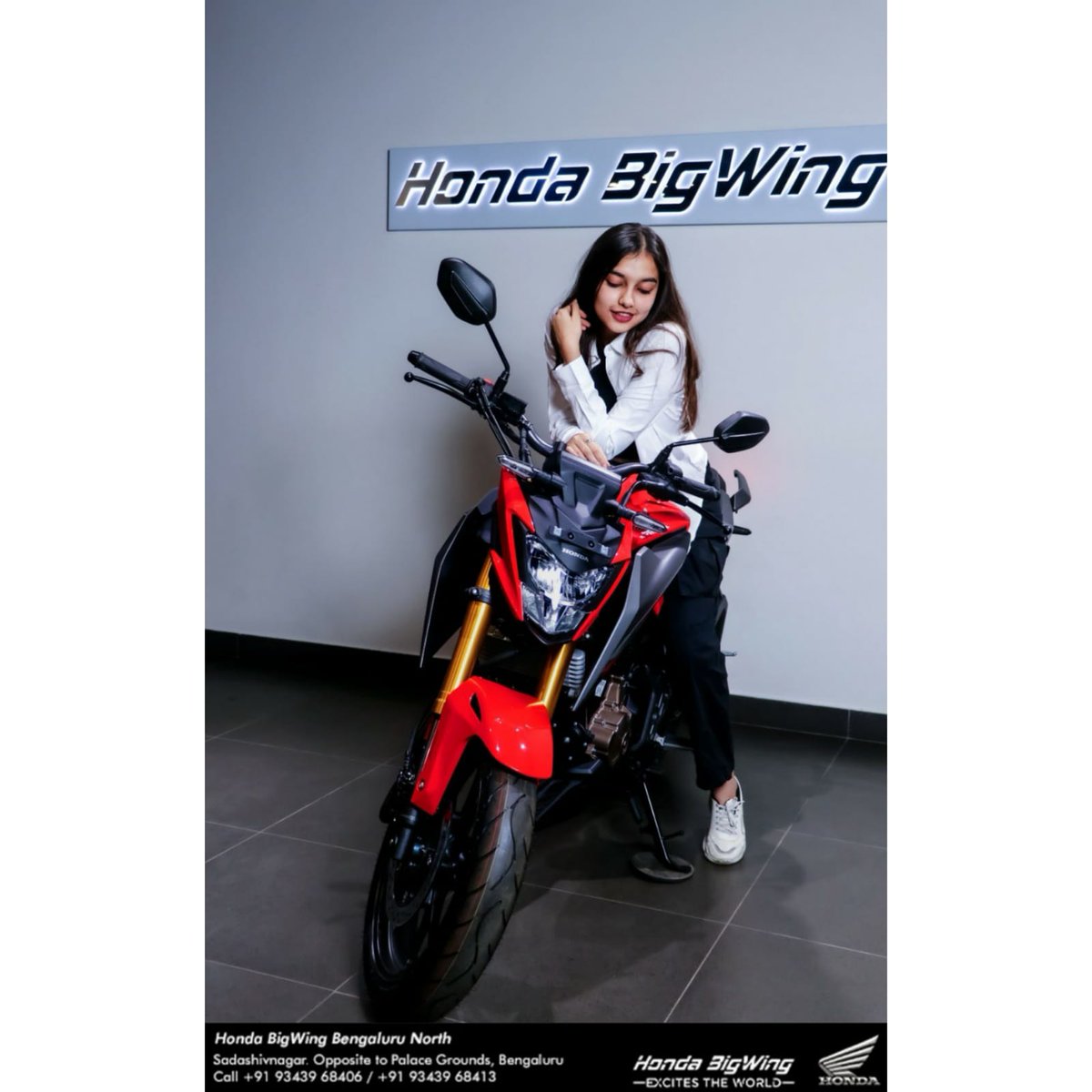 BigwingNorth's tweet photo. Throttle up with the unbeatable vigor and aggressive looks of #CB300F on urban roads.
Don’t miss the chance to grab the exclusive rewards on CB300F.

#Naked #StreetFighter #StreetBike #StreetBikers #HondaBigWing #BigWingIndia #Motorcycle #Bikes #BikeRides #TheFormidable https://t.co/Kjcpi2AiHf