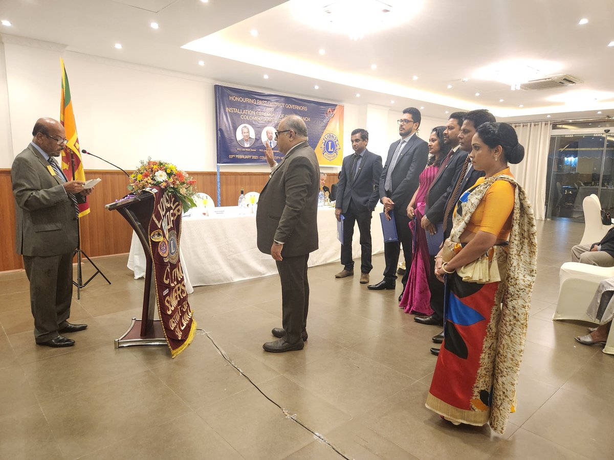 (2of3) We also welcomed 9 new members (including 6 medical professionals) to our newly formed branch club; Colombo Somerset NexGen. 
It was my pleasure to sponsor these young members to <a href="/lionsclubs/">Lions International</a>