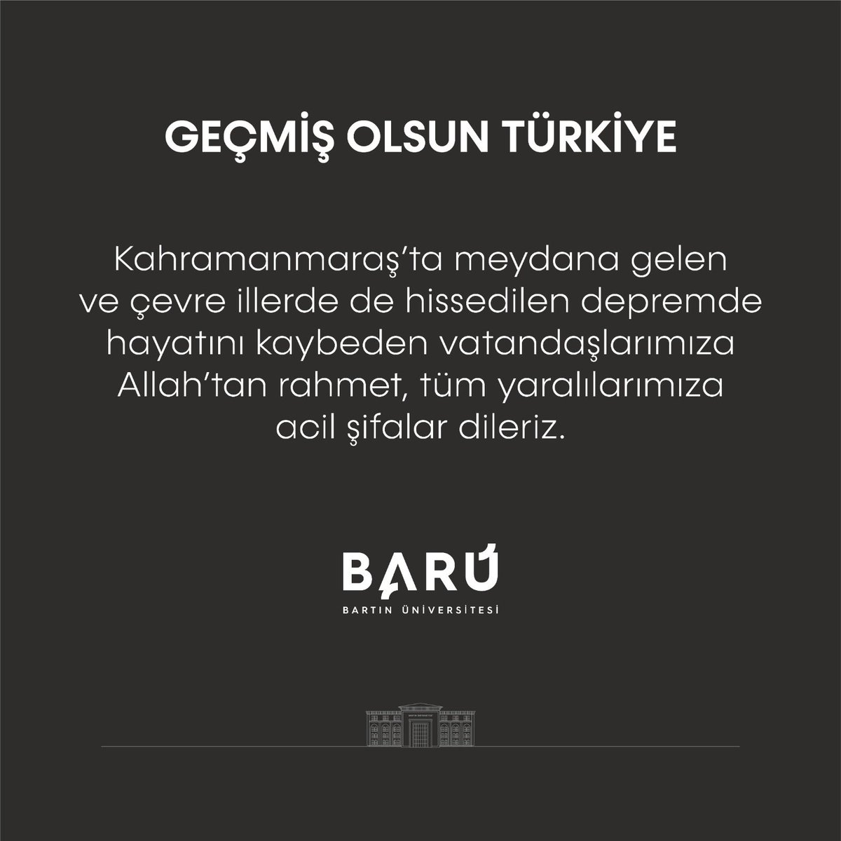 Geçmiş Olsun Türkiye 🇹🇷 

#deprem