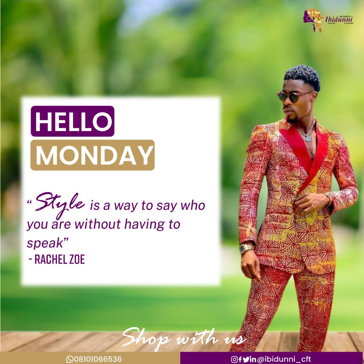 omidan_mitade's tweet photo. " style is a way to say who you are without having to speak" Rachel Zoe

Shop with us 
Your number 1 plug for   Culture attires and accessories, tour operations and historical events talks

#viral #fashion #beauty #culture #tourism #history #abkvendor https://t.co/ezaB3T0mFV