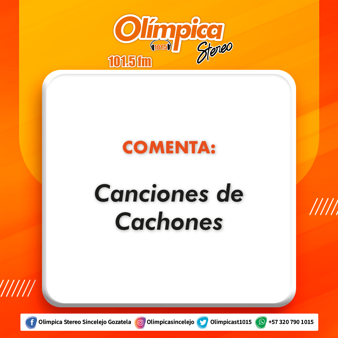 Comenta aquí cuales canciones de cachones.

#yoescuchoolimpicastereo #yoescuchoolímpicastereo #olimpicastereo #olímpicastereo #retoolímpica #retoolimpica #reto #preguntadeldia #preguntadeldía
