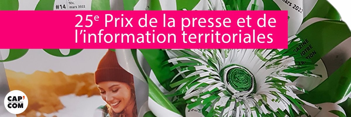 cap_com's tweet photo. Prix de la presse et de l'information territoriales 2023 : les candidatures sont ouvertes !
#comterr #pressterr #collectivite #compublique #collterr #capcom23
https://t.co/ljQjAfjGR6 https://t.co/W2immEPOu4