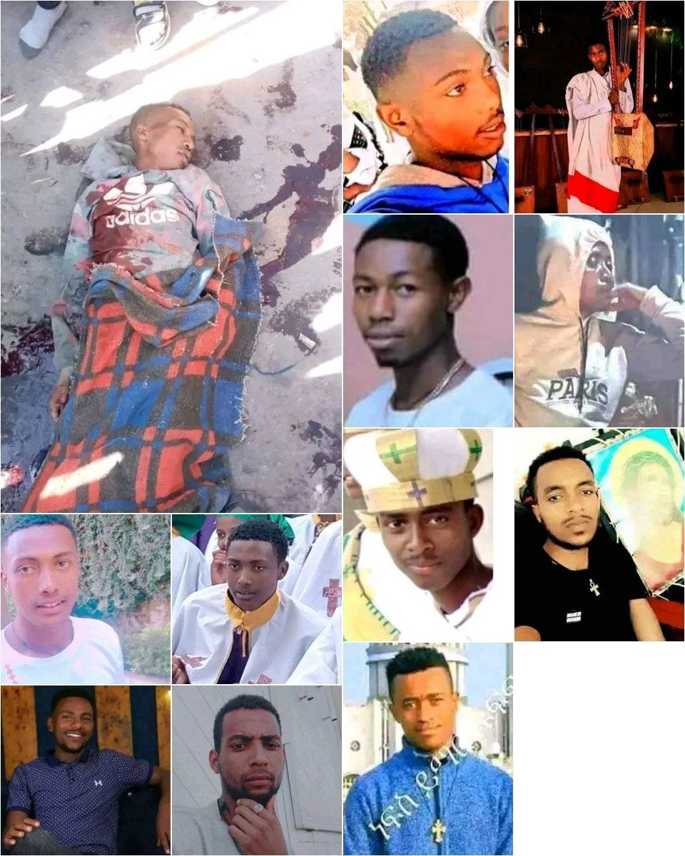 OrthodoxyNews's tweet photo. Pray for Ethiopian Orthodox Christians!

As per local media outlets, the number of Orthodox Christian martyrs slaughtered by Abiy Ahmed's regime in the past few days has reached 35 in Shashemene, Ethiopia! https://t.co/66GPh6FpHv