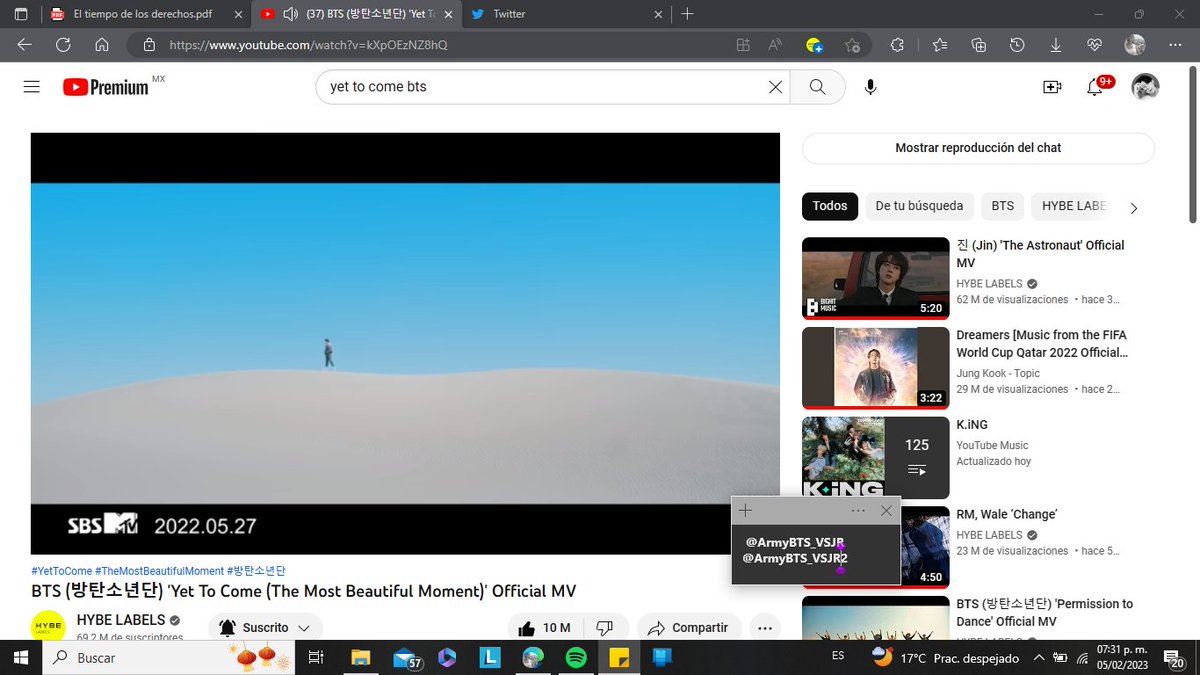 ArmyBTS_VSJR's tweet photo. @ArmyTynyPromise #YTCTo200M #CuzWeGotFire
BTS PAVED THE WAY
@BTS_TWT https://t.co/6J1hQq806d