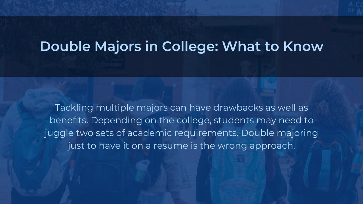 Careful planning can help students earn double majors without multiplying their time in college. Click here to learn more. nytv.to/DMEgz