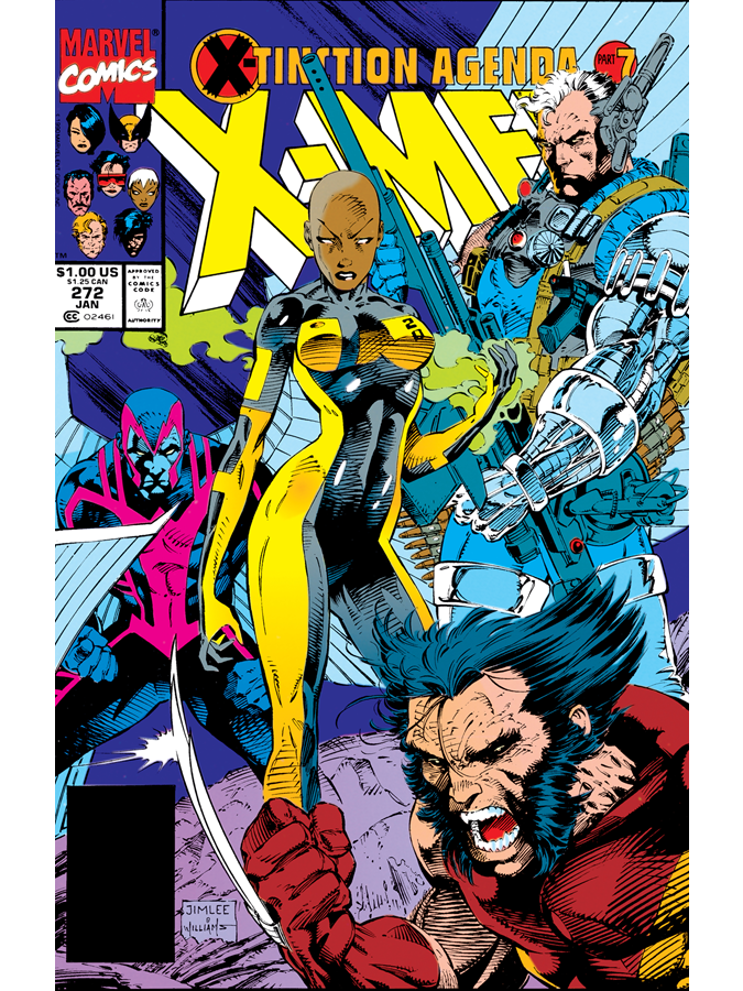 ClassicXMen's tweet image. Uncanny X-Men #272 cover dated January 1991.