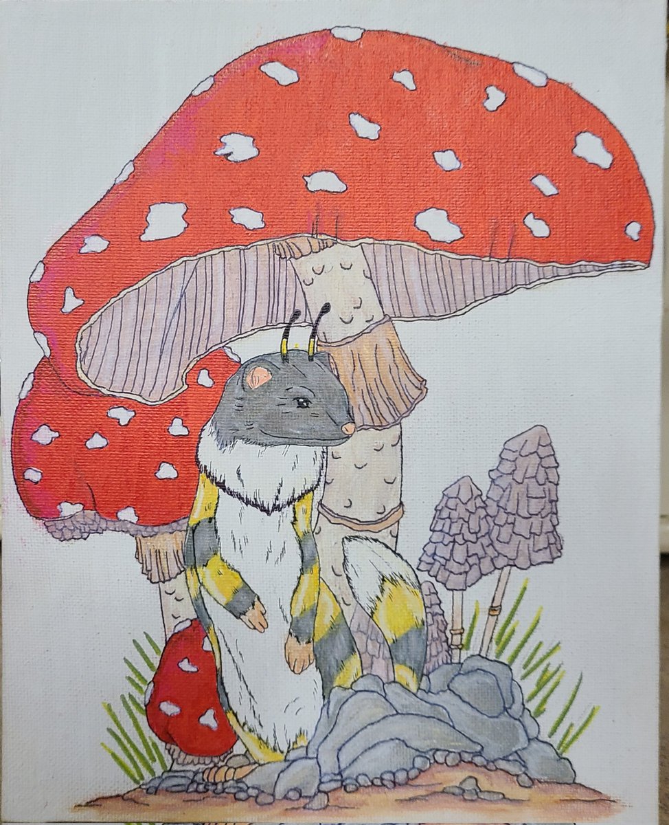 #fantasybeasts #weasel
Random ideas that pop into my head. The bumble weasel, protector of bumble bee hives