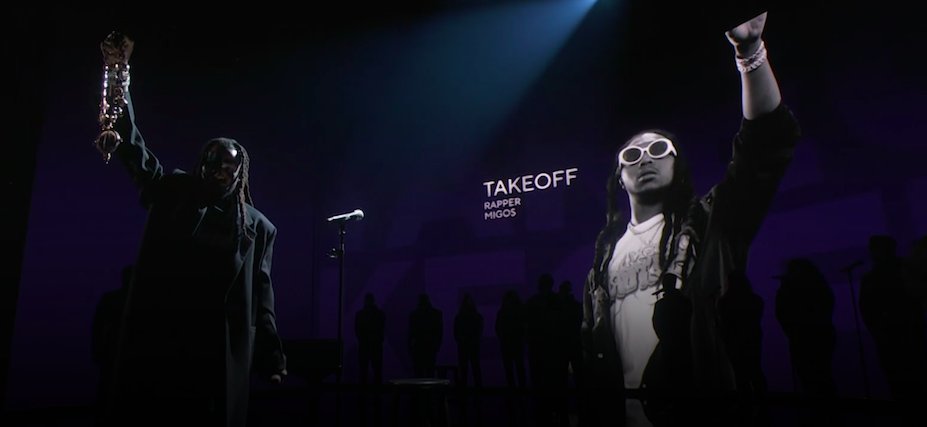 RollingStone's tweet photo. such a heavy, soulful &amp; beautiful Quavo tribute to Takeoff https://t.co/F934U0mLlJ