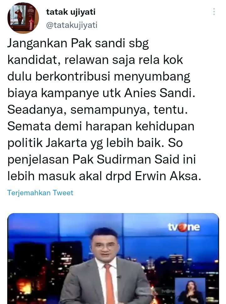BuzzeRP <a href="/aniesbaswedan/">Anies Rasyid Baswedan</a> ramai2 menyerang <a href="/sandiuno/">Sandiaga Salahuddin Uno</a> terkait utang Anies, bahkan sampai dikatain picik, pdhl yg utang itu Anies.
BuzzeRP Anies juga ramai2 kaitkan utang 50 M dari sandi itu dgn sumbangan dari relawan pilpres.
Sangking paniknya mereka, sumbangan disamakan dgn utang.😂