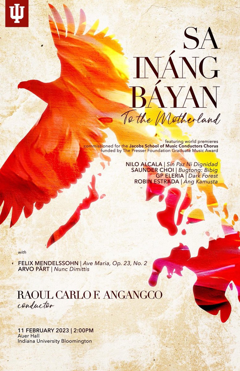 aleronchoir's tweet photo. Our former manager, assistant conductor, and founding member, Miggi Angangco, is having his first doctoral conducting recital on February 12, 3AM PHT!
Watch the livestream here:
https://t.co/vYFcvzjVfm
#Aleron #AleronChoir #Aleron2023 #AllMaleChoir #PhilippineChoir #ChoralMusic https://t.co/dMpZotb4S4